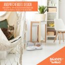 SweetBabú Premium 2er Katzennapf | rutschfeste Futterstation für Katzen und kleine Hunde | neigbarer Futternapf | Fressnapf | Fressstation | schont Wirbelsäule | Spülmaschinenfest