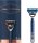 King C. Gillette Shave & Edging Nassrasierer Herren 5 Klingen – Marineblau