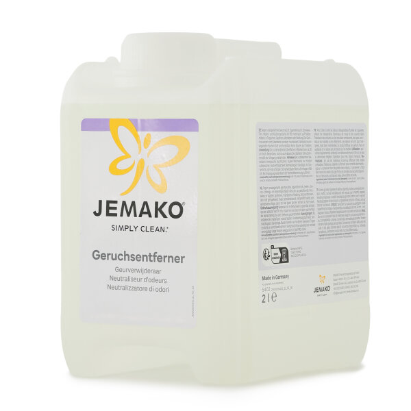 JEMAKO Geruchsentferner 2 l Kanister – neutralisiert Rauch, Schweiß & Tiergerüche