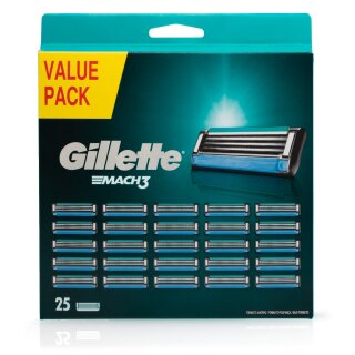 Gillette Mach3 Rasierklingen, Ersatzklingen für Nassrasierer Herren mit 3-fach Klinge