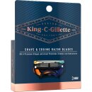 King C. Gillette Rasierklingen, 3 Ersatzklingen für Nassrasierer Herren mit 5-fach Klinge