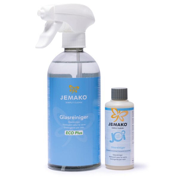JEMAKO JOi Glasreiniger-Set 500 ml + 80 ml Konzentrat – Streifenfrei & Nachfüllbar